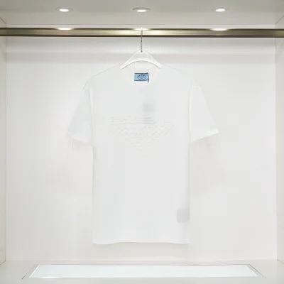 Футболка Prada Logo With An Arrow "White" фото № 2