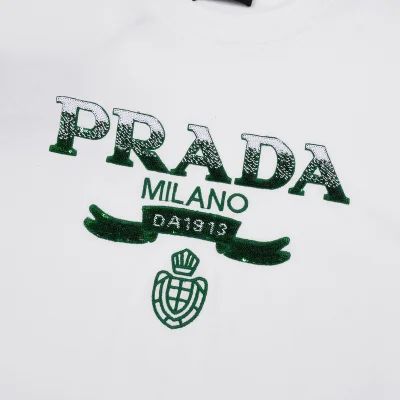 Футболка Prada With Coat Of Arms "White" фото № 6