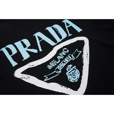 Футболка Prada Jagged Logo Print "Black" фото № 6