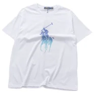 Футболка Ralph Lauren Blue Gradient Logo
