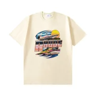 Футболка Rhude World Champions And Logo Print "Cream"