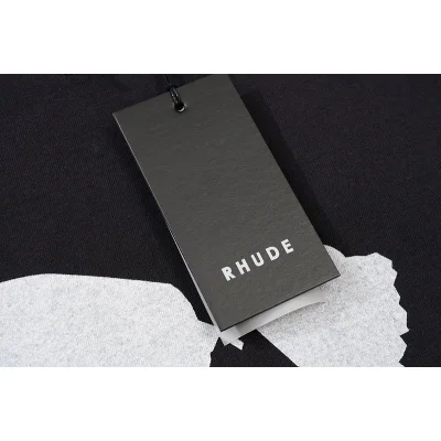 Футболка Rhude The Only Time We Come Second "Black" фото № 7