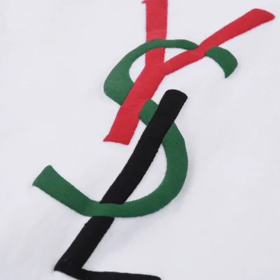 Футболка Saint Laurent YSL "White" фото № 4