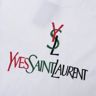 Футболка Saint Laurent YSL "White" фото № 5