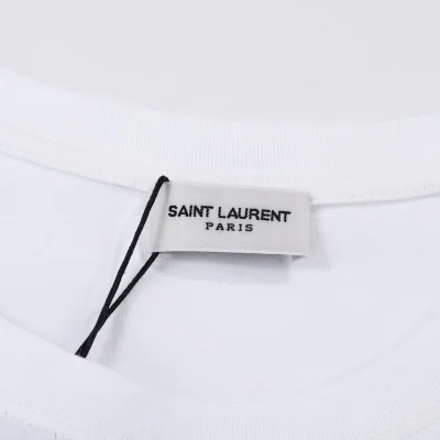 Футболка Saint Laurent YSL "White" фото № 7
