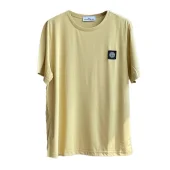 Футболка Stone Island With Black Patch "Yellow"