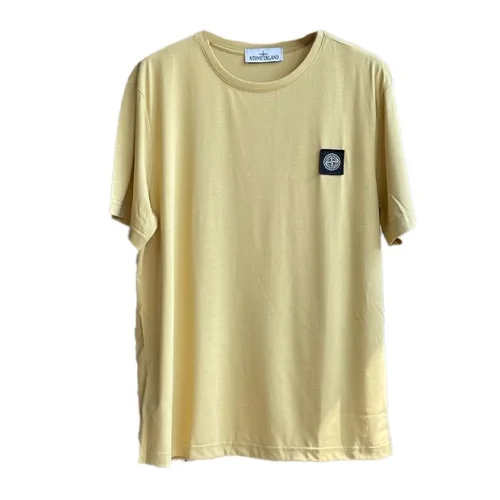 Футболка Stone Island With Black Patch "Yellow"