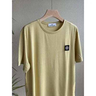 Футболка Stone Island With Black Patch "Yellow" фото № 3