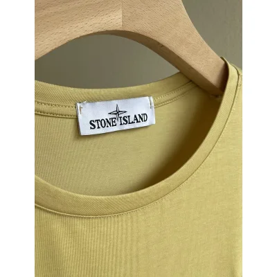 Футболка Stone Island With Black Patch "Yellow" фото № 6