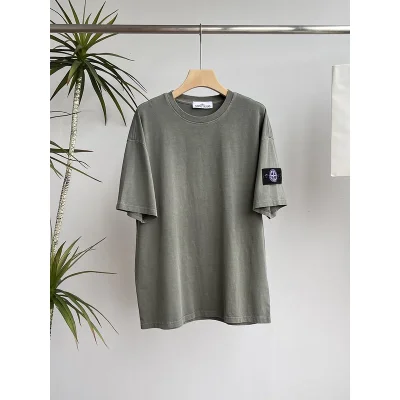 Футболка Stone Island Patch Four-Pointed Star "Olive" фото № 5