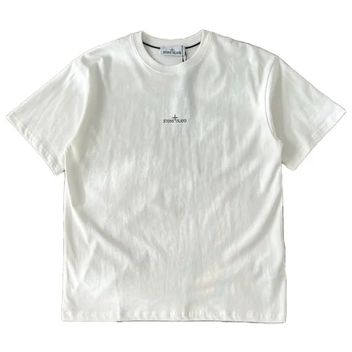 Футболка Stone Island Center Logo "White"