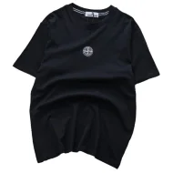 Футболка Stone Island With Fancy Logo Design "Black"