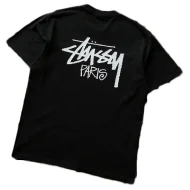 Футболка Stussy Inscription Paris "Black"