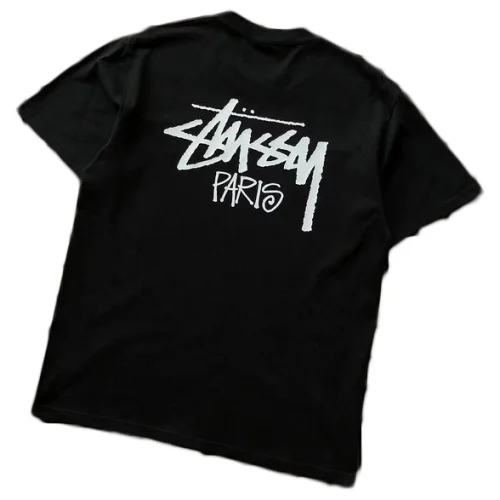 Футболка Stussy Inscription Paris "Black"