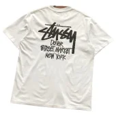 Футболка Stussy Lettering Dover Street Market New York "White"