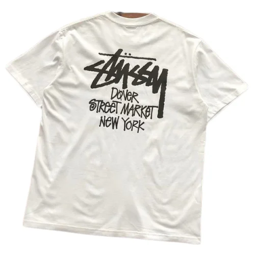 Футболка Stussy Lettering Dover Street Market New York "White"
