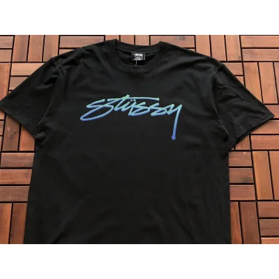 Футболка Stussy Lace Logo "Black" фото № 5