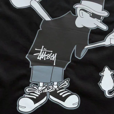Футболка Stussy Man With Hammer "Black" фото № 4
