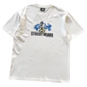 Футболка Stussy Letter With Mirror Image In Circle And Inscription "White"