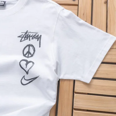 Футболка Stussy Heart Symbol Front "White" фото № 7