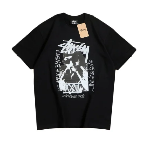 Футболка Stussy Singer Print Front "Black"