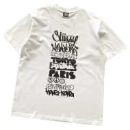 Футболка Stussy Front Lettering In Rectangle "White"