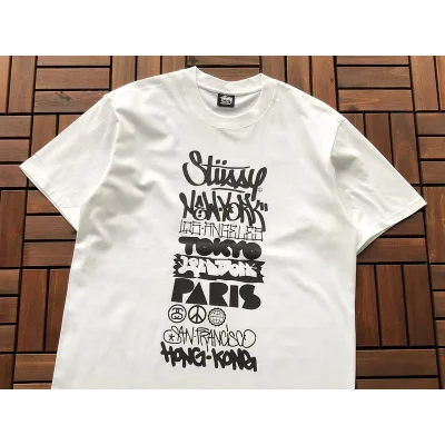 Футболка Stussy Front Lettering In Rectangle "White" фото № 2
