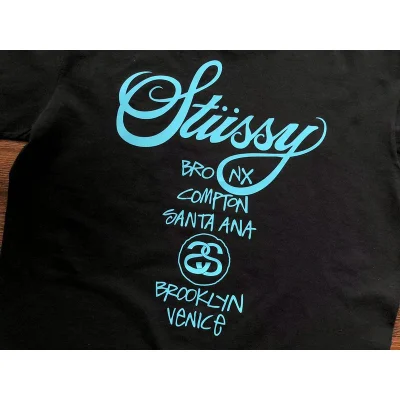 Футболка Stussy City Name List And Symbols "Black" фото № 5