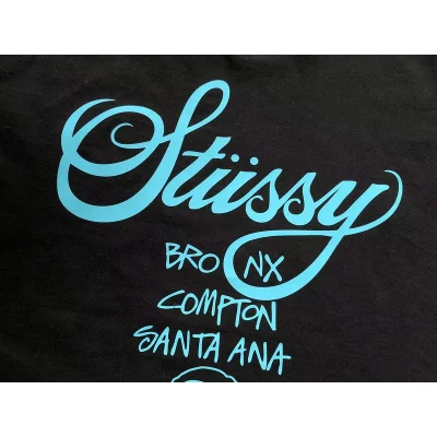 Футболка Stussy City Name List And Symbols "Black" фото № 6