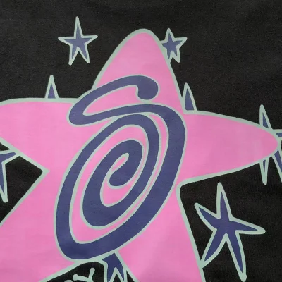 Футболка Stussy Big Star With Symbol Inside Print "Black" фото № 3