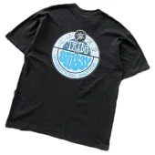 Футболка Stussy Lettering Inside Colorful Circle "Black"