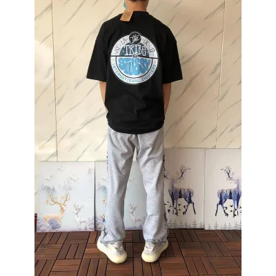 Футболка Stussy Lettering Inside Colorful Circle "Black" фото № 6