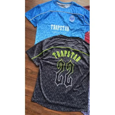 Футболка Trapstar Background From Repeating Small Logos "Gray" фото № 3