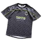 Футболка Trapstar Background From Repeating Small Logos "Gray"