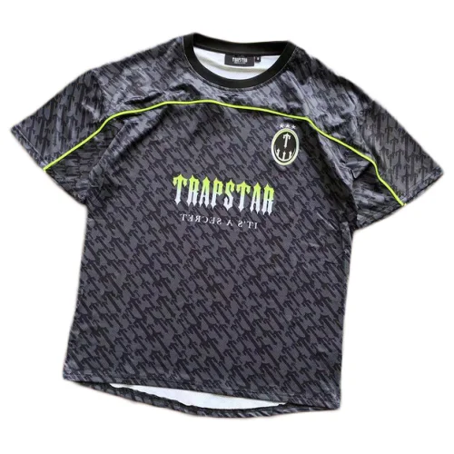 Футболка Trapstar Background From Repeating Small Logos "Gray"