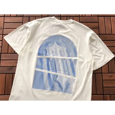 Футболка Trapstar Logo With Shadow Divided Into Three Parts "White" фото № 7