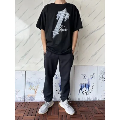 Футболка Trapstar Shiny Logo Front "Black" фото № 8