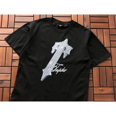 Футболка Trapstar Shiny Logo Front "Black" фото № 5