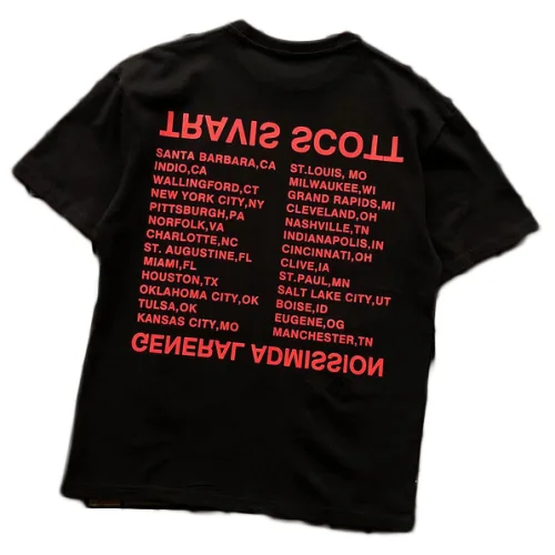 Футболка Travis Scott Astroworld Flying Eagle Print "Black"
