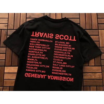 Футболка Travis Scott Astroworld Flying Eagle Print "Black" фото № 5
