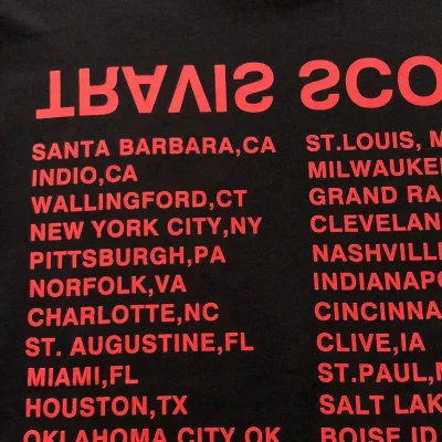 Футболка Travis Scott Astroworld Flying Eagle Print "Black" фото № 7