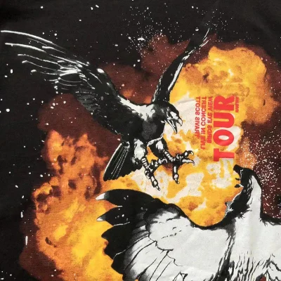 Футболка Travis Scott Astroworld Flying Eagle Print "Black" фото № 4