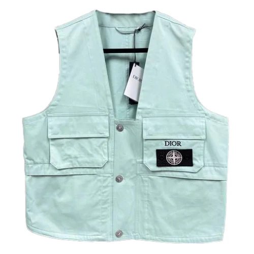 Жилетка Christian Dior White Compass Stone Island "Blue"