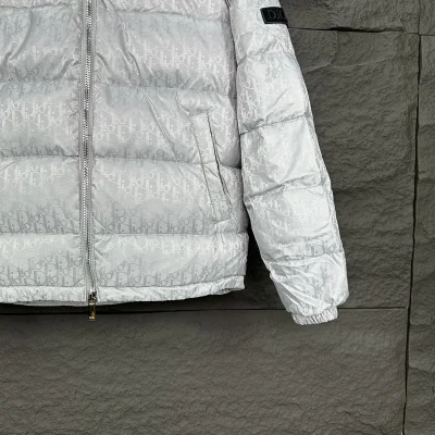 Пуховик Dior Oblique "White" фото № 6
