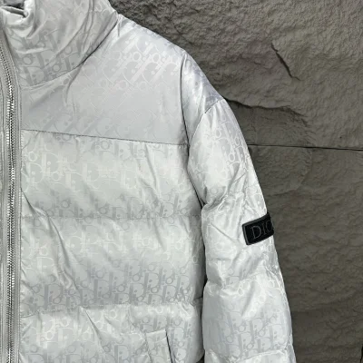 Пуховик Dior Oblique "White" фото № 5