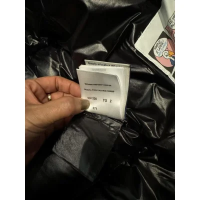 Пуховик Moncler Gles Hooded Puffer "Black" фото № 4