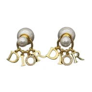 Серьги Dior Decoration With Ball - Logo "Gold"