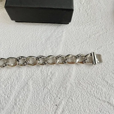 Браслет Chrome Hearts With Engraving "Silver" фото № 5