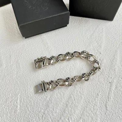 Браслет Chrome Hearts With Engraving "Silver" фото № 6