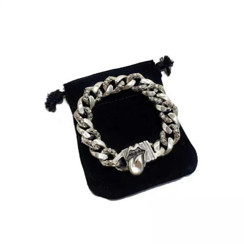 Браслет Chrome Hearts With Engraving "Silver"